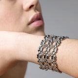 SG Liquid Metal B83-AS Antique Silver Bracelet by Sergio Gutierrez