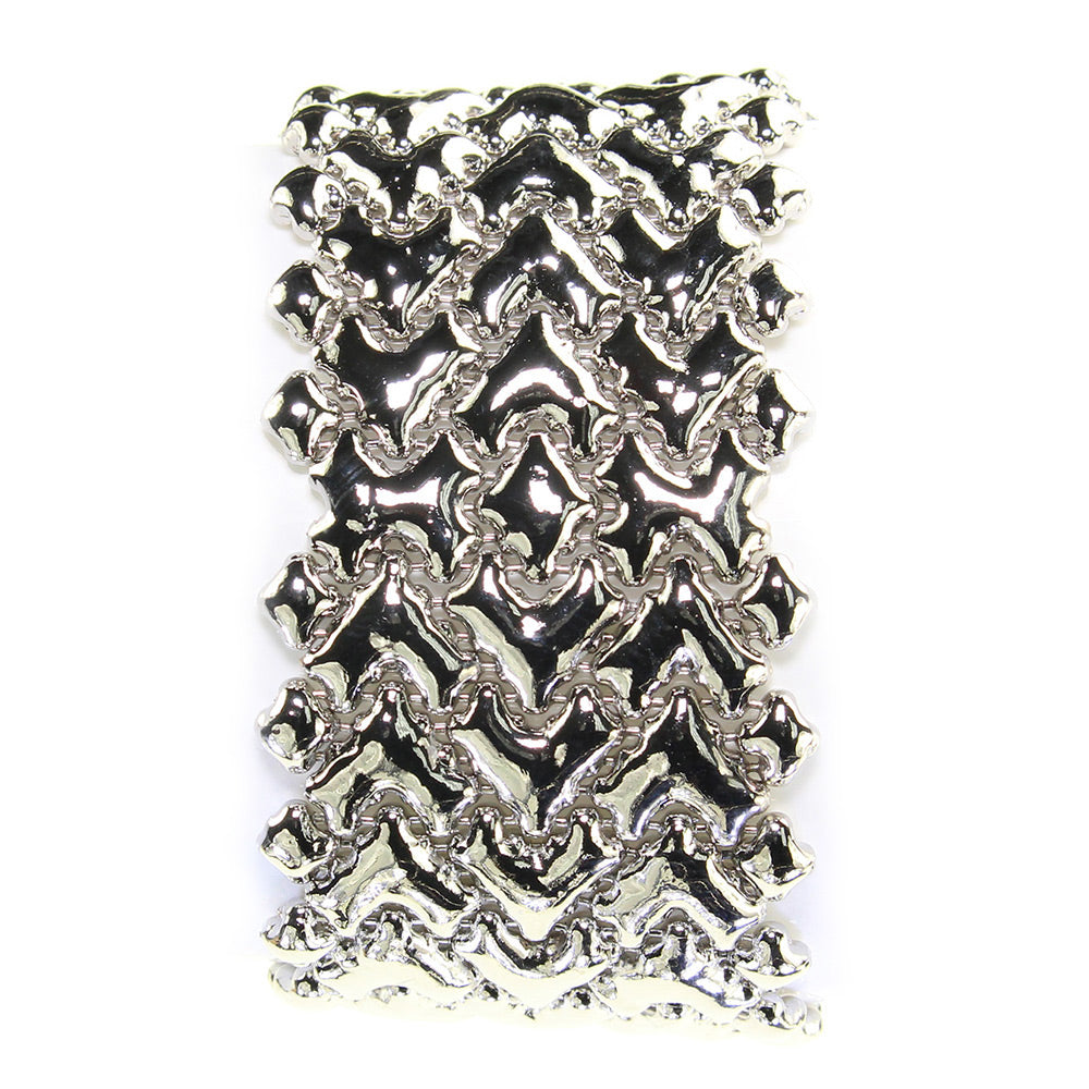SG Liquid Metal Bracelet by Sergio Gutierrez B89-N Chrome Finish Bracelet