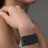 SG Liquid Metal Bracelet by Sergio Gutierrez B9-BLK Black Chrome Finish Bracelet