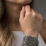 SG Liquid Metal BQ3-AS Antique Silver Bracelet by Sergio Gutierrez