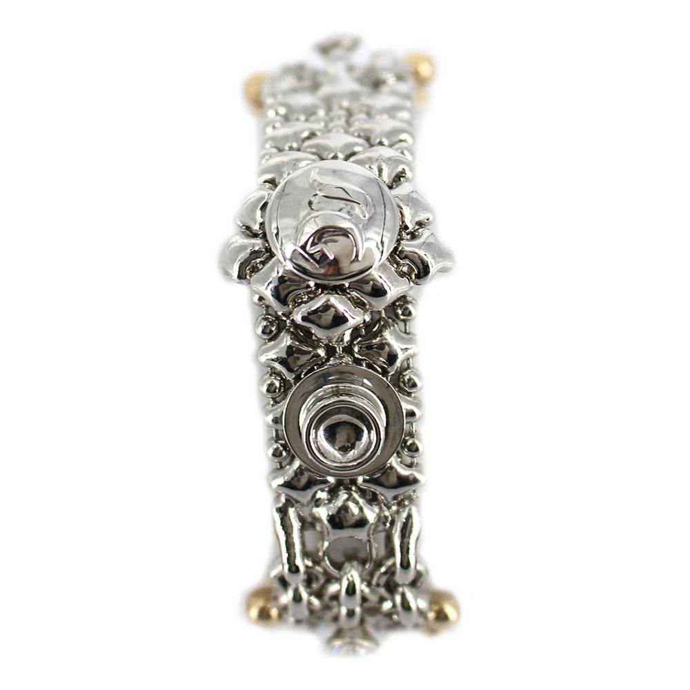 SG Liquid Metal Bracelet by Sergio Gutierrez BX1Z-N Chrome and Gold Finish Bracelet