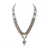 SG Liquid Metal Jewelry by Sergio Gutierrez BXN1Z-N Chrome and Gold Finish Necklace