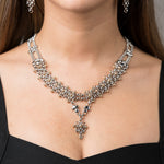SG Liquid Metal Jewelry by Sergio Gutierrez BXN1-N Chrome and Gold Finish Necklace