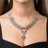 SG Liquid Metal Jewelry by Sergio Gutierrez BXN1-N Chrome and Gold Finish Necklace