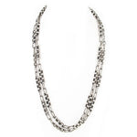 SG Liquid Metal Jewelry by Sergio Gutierrez CH1-AS Antique Silver Necklace