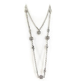SG Liquid Metal Jewelry by Sergio Gutierrez CH5-AS Antique Silver Necklace