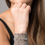SG Liquid Metal Chainmail by Sergio Gutierrez CMB4 Z - AS (antique silver finish) Bracelet