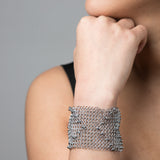 SG Liquid Metal CMB5-N Chrome Finish Bracelet by Sergio Gutierrez