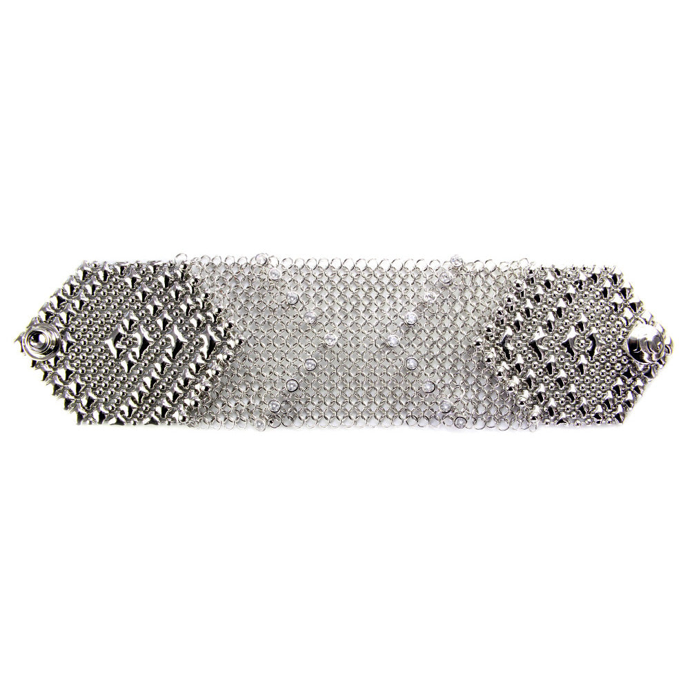 SG Liquid Metal CMB5Z-N Chrome Finish Bracelet by Sergio Gutierrez