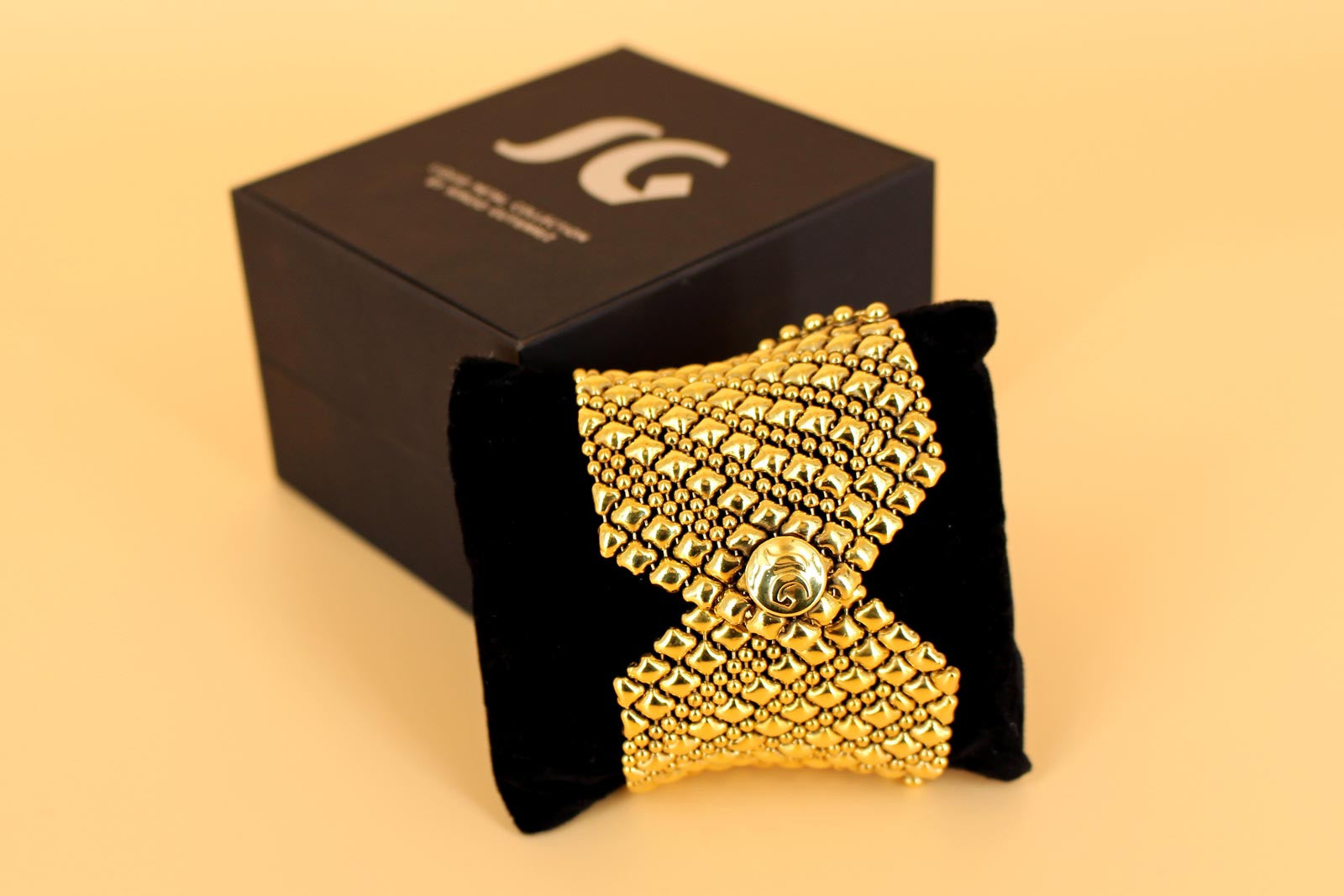 SG Liquid Metal Chainmail by Sergio Gutierrez CMB6 - AG (Antique Gold Bracelet)