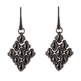 SG Liquid Metal E11-BLK Black Chrome Finish Earrings by Sergio Gutierrez