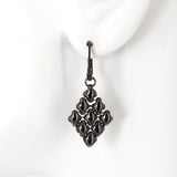 SG Liquid Metal E11-BLK Black Chrome Finish Earrings by Sergio Gutierrez