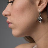 SG Liquid Metal E11 - AS Antique Silver Finish Earrings by Sergio Gutierrez