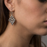 SG Liquid Metal E15 - AS Antique Silver Finish Earrings by Sergio Gutierrez
