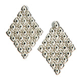 SG Liquid Metal E17-N Chrome Finish Earrings by Sergio Gutierrez