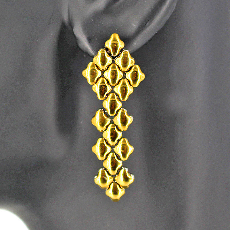 SG Liquid Metal E3 - SS / Gold Titanium (Stainless Steel Earring) by Sergio Gutierrez