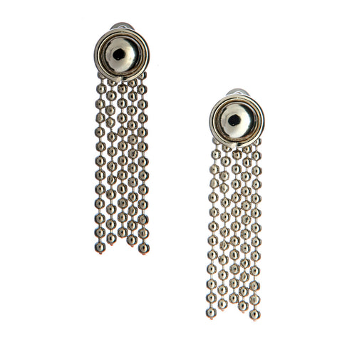 SG Liquid Metal E30 - AS Antique Silver Finish Earrings by Sergio Gutierrez