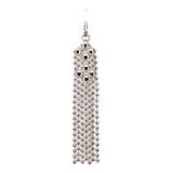 SG Liquid Metal E31 - AS Antique Silver Finish Earrings (Tiny delicate ball chain) by Sergio Gutierrez