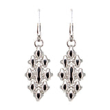 SG Liquid Metal E32-N Chrome Finish Earrings by Sergio Gutierrez