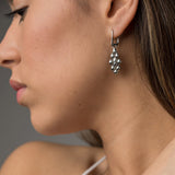SG Liquid Metal E32 - AS Antique Silver Finish Earrings by Sergio Gutierrez
