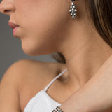 SG Liquid Metal E32-N Chrome Finish Earrings by Sergio Gutierrez