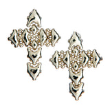 SG Liquid Metal E39-N Chrome Finish Earrings by Sergio Gutierrez