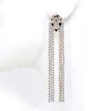 SG Liquid Metal E41-N Chrome Finish Earrings by Sergio Gutierrez