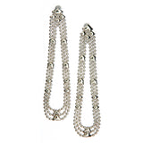 SG Liquid Metal E43-N Chrome Finish Earrings by Sergio Gutierrez
