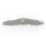 SG Liquid Metal ICB10-N Chrome Finish Bracelet with Zircons and Swarovski Crystal by Sergio Gutierrez