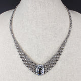 SG Liquid Metal ICN3-N Chrome Finish Necklace by Sergio Gutierrez