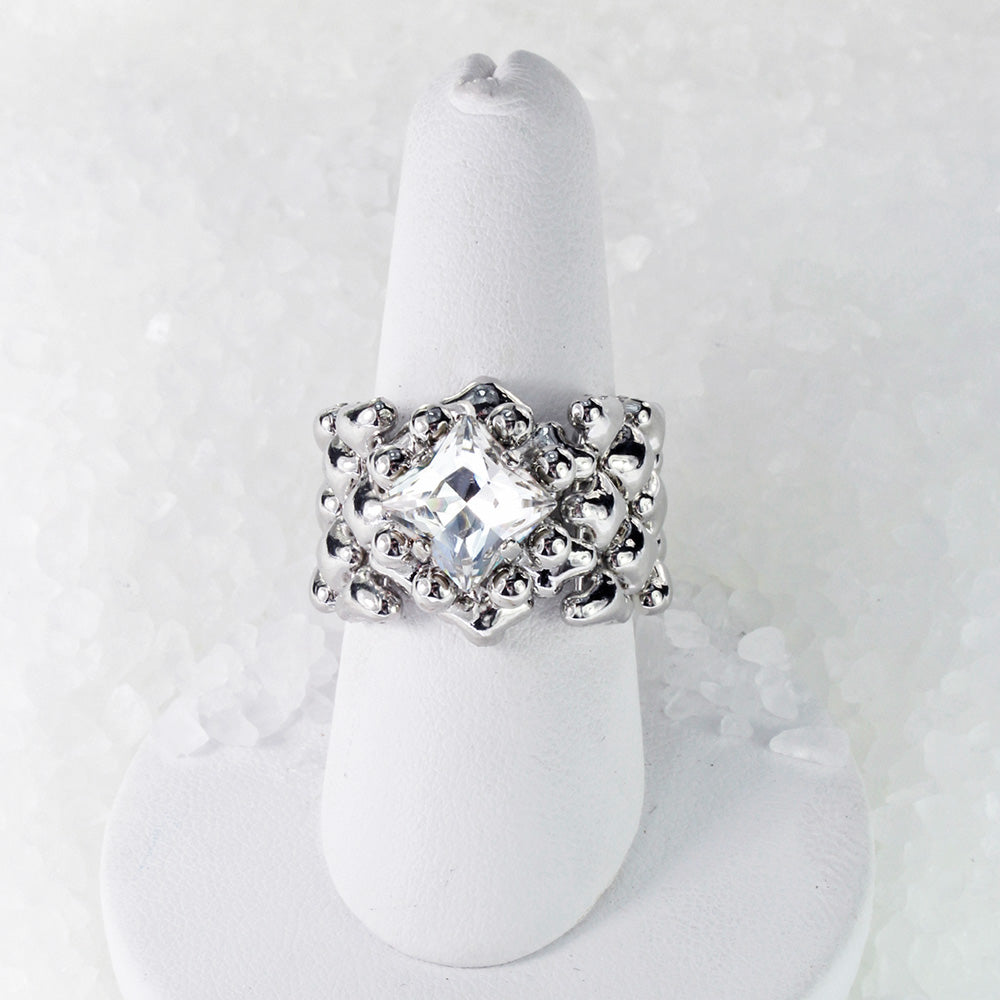 SG Liquid Metal ICR1-N Ice Collection (Chrome Finish) Ring by Sergio Gutierrez