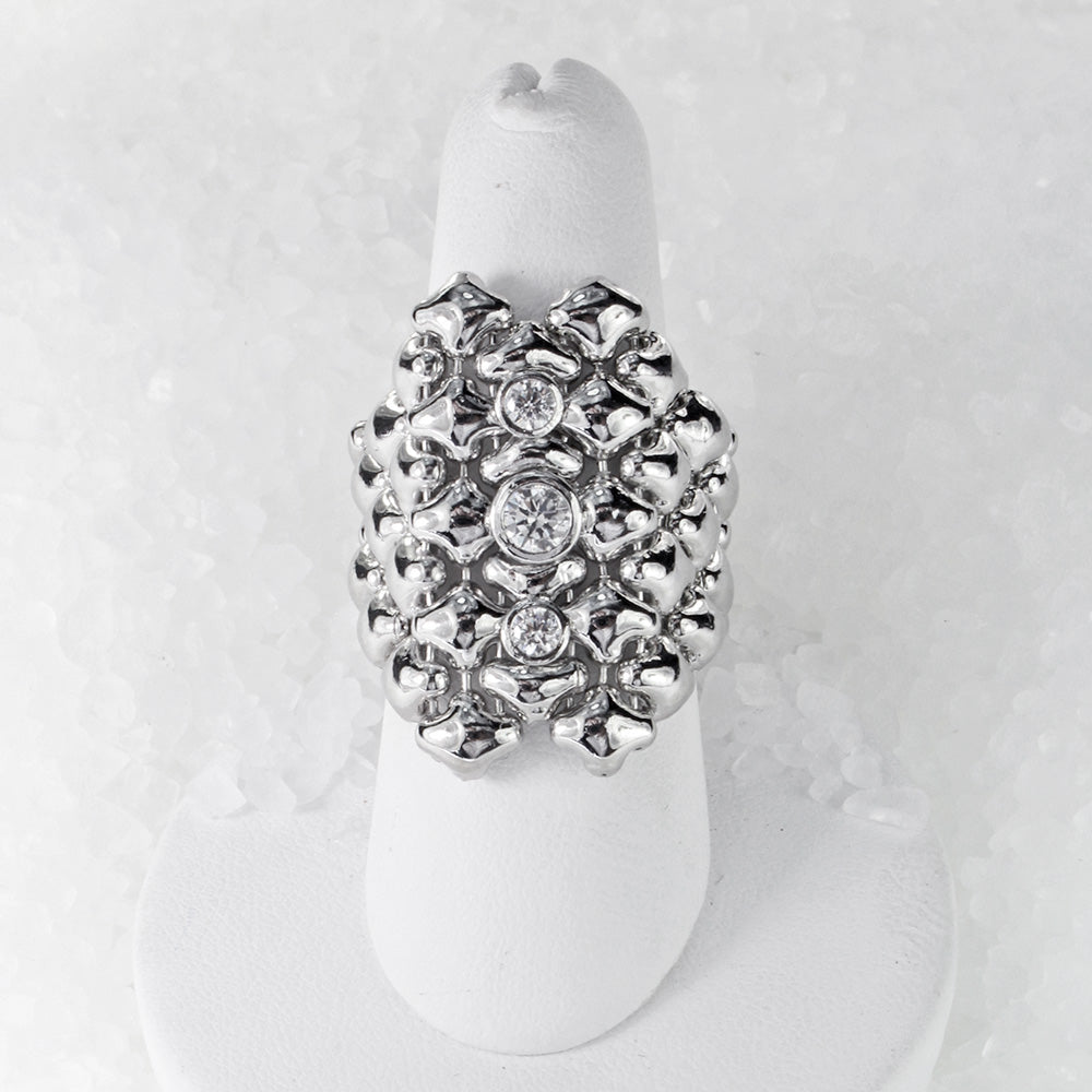 SG Liquid Metal ICR2-N Ice Collection (Chrome Finish) Ring by Sergio Gutierrez