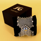 SG Liquid Metal Chainmail CMB9Z - AS (antique silver finish) Bracelet by Sergio Gutierrez
