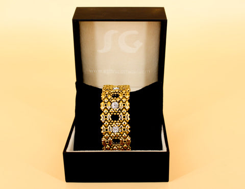 SG Liquid Metal RTB27 – AG (24K antique gold finish) Bracelet by Sergio Gutierrez