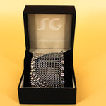 SG Liquid Metal Chainmail CMB6 Z - AS (antique silver finish) Bracelet by Sergio Gutierrez