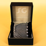 SG Liquid Metal Chainmail CMB6 Z - AS (antique silver finish) Bracelet by Sergio Gutierrez