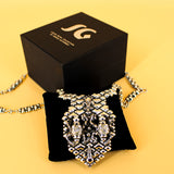 SG Liquid Metal LEN 3917 – Antique silver finish necklace by Sergio Gutierrez