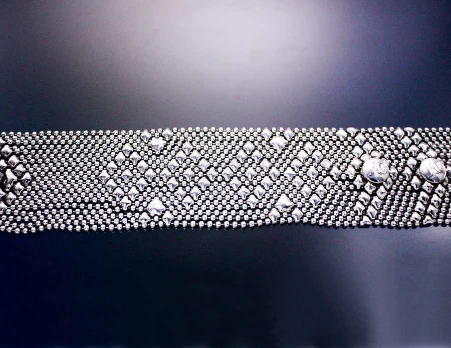 SG Liquid Metal XBelt 1 – Antique Silver Finish Belt by Sergio Gutierrez
