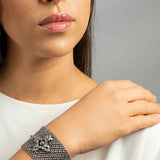 SG Liquid Metal B96-AS (Antique Silver Finish) Bracelet by Sergio Gutierrez