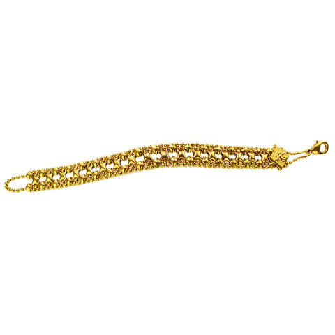 SG Liquid Metal MINI-A-AG Antique Gold Finish Bracelet by Sergio Gutierrez