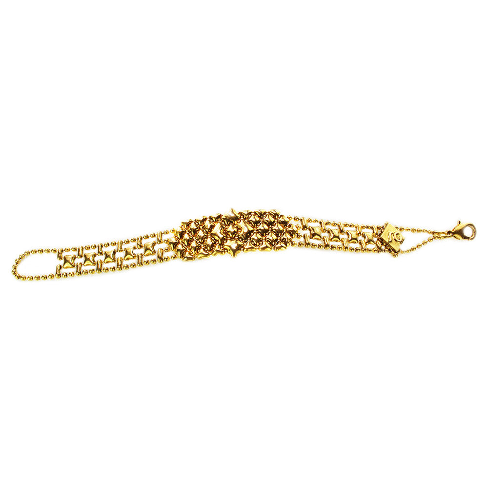 SG Liquid Metal MINI-C-AG Antique Gold Finish Bracelet by Sergio Gutierrez