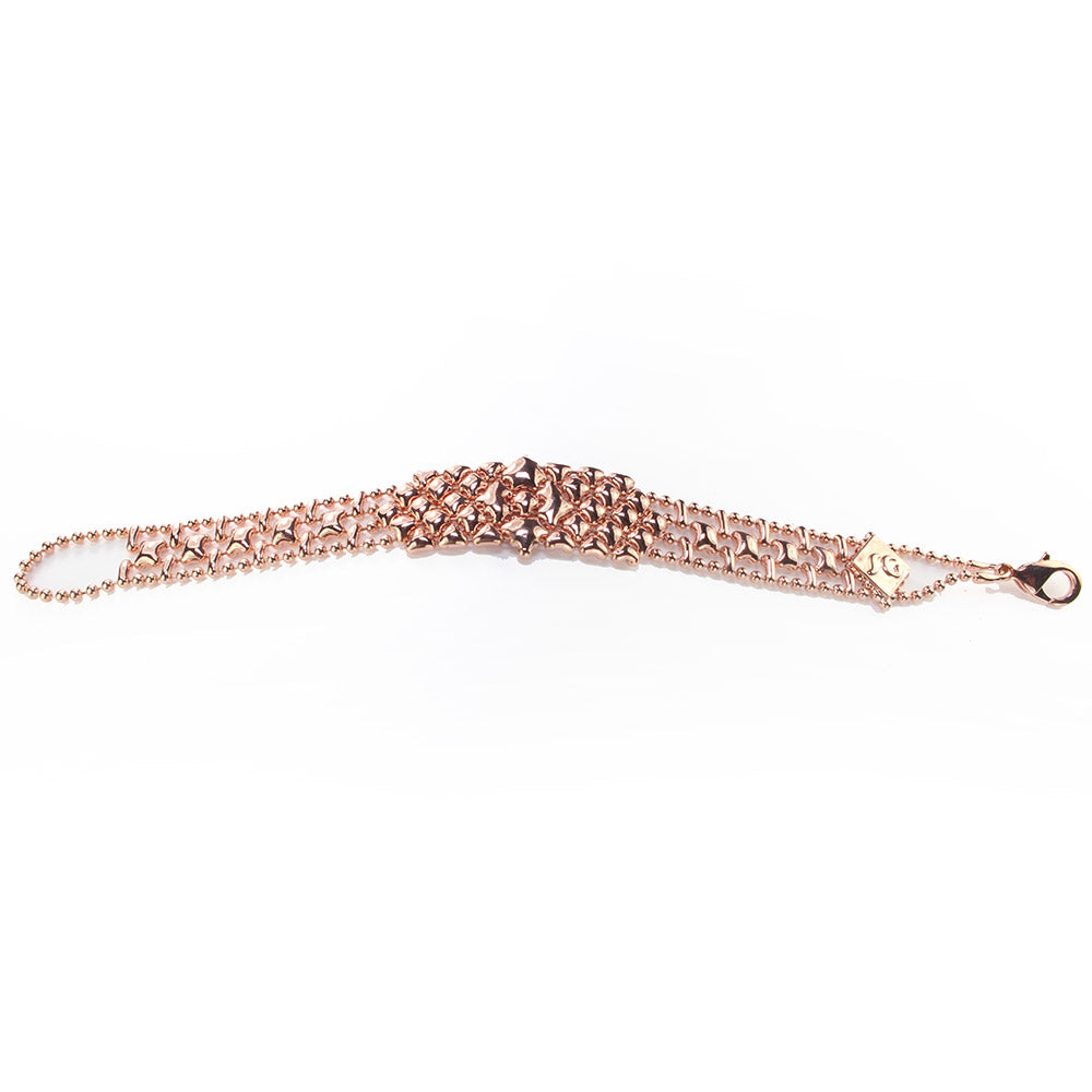 SG Liquid Metal MINI-C-RG Rose Gold Finish Bracelet by Sergio Gutierrez