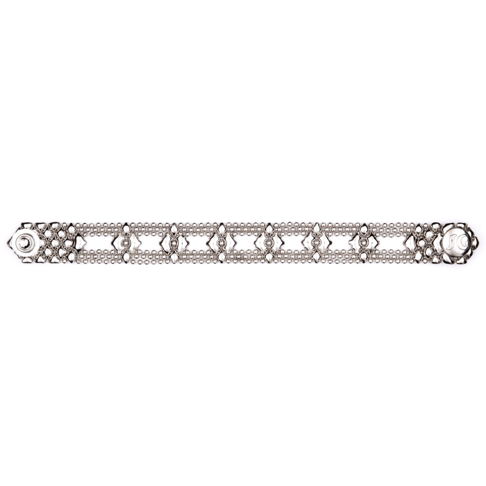 SG Liquid Metal MINI D - AS Antique Silver Bracelet by Sergio Gutierrez