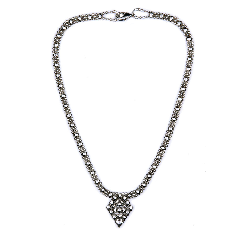 SG Liquid Metal MINI G - AS Antique Silver Necklace by Sergio Gutierrez