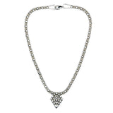 SG Liquid Metal MINI G-N Chrome Finish Necklace by Sergio Gutierrez