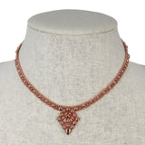 SG Liquid Metal MINI-G-RG Rose Gold Finish NECKLACE by Sergio Gutierrez