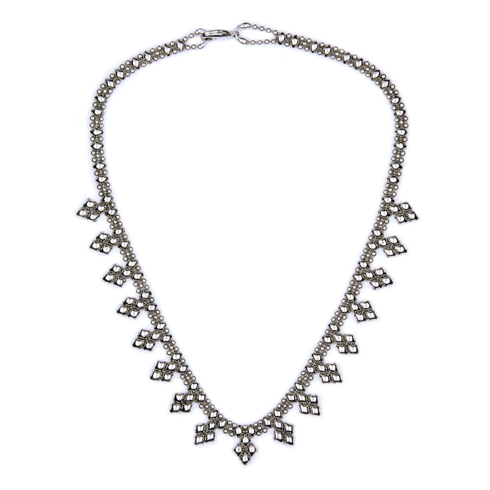 SG Liquid Metal MINI J-AS Antique Silver Necklace by Sergio Gutierrez
