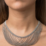 SG Liquid Metal N15-AS Antique Silver Necklace by Sergio Gutierrez