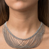 SG Liquid Metal N15-AS Antique Silver Necklace by Sergio Gutierrez