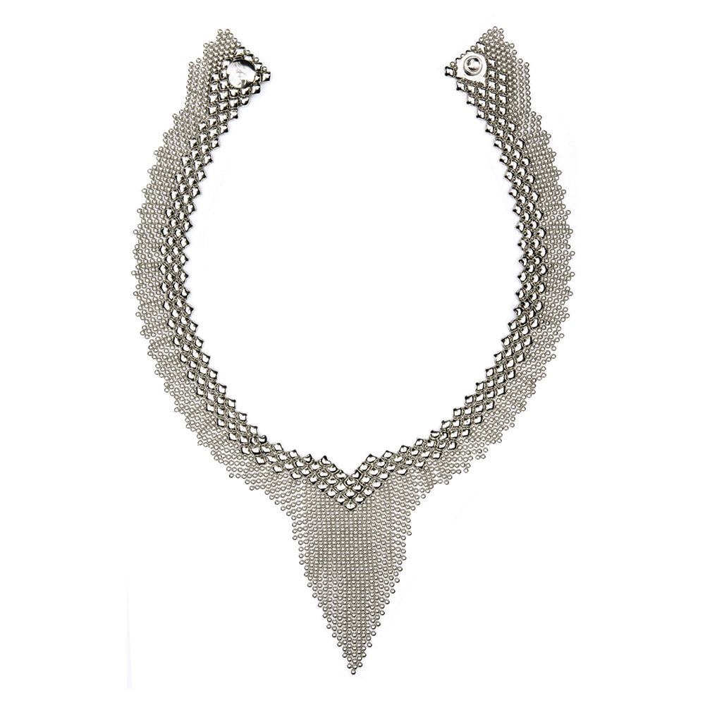 SG Liquid Metal N16-AS Antique Silver Necklace by Sergio Gutierrez